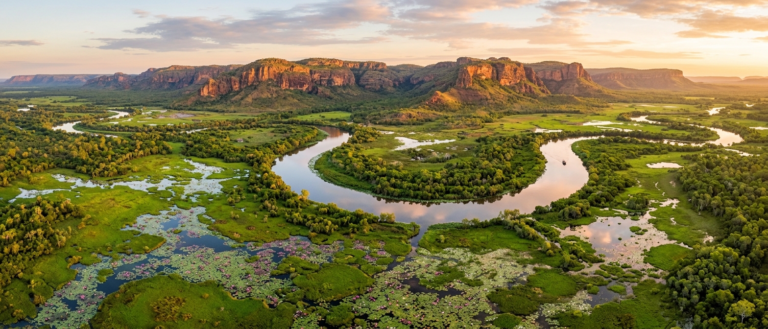 Rivers branching across Country